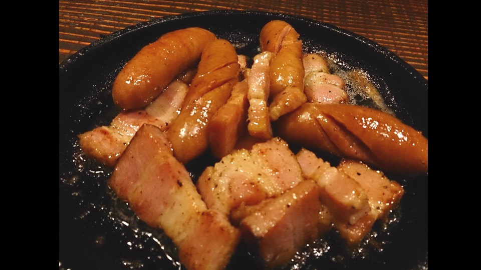 Bacon wiener sausage