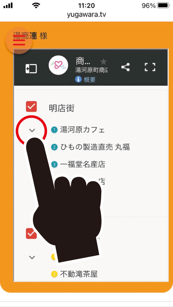 リストの展開
